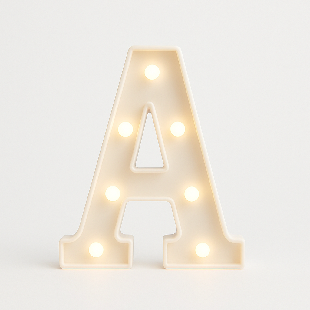 Light up Letter A