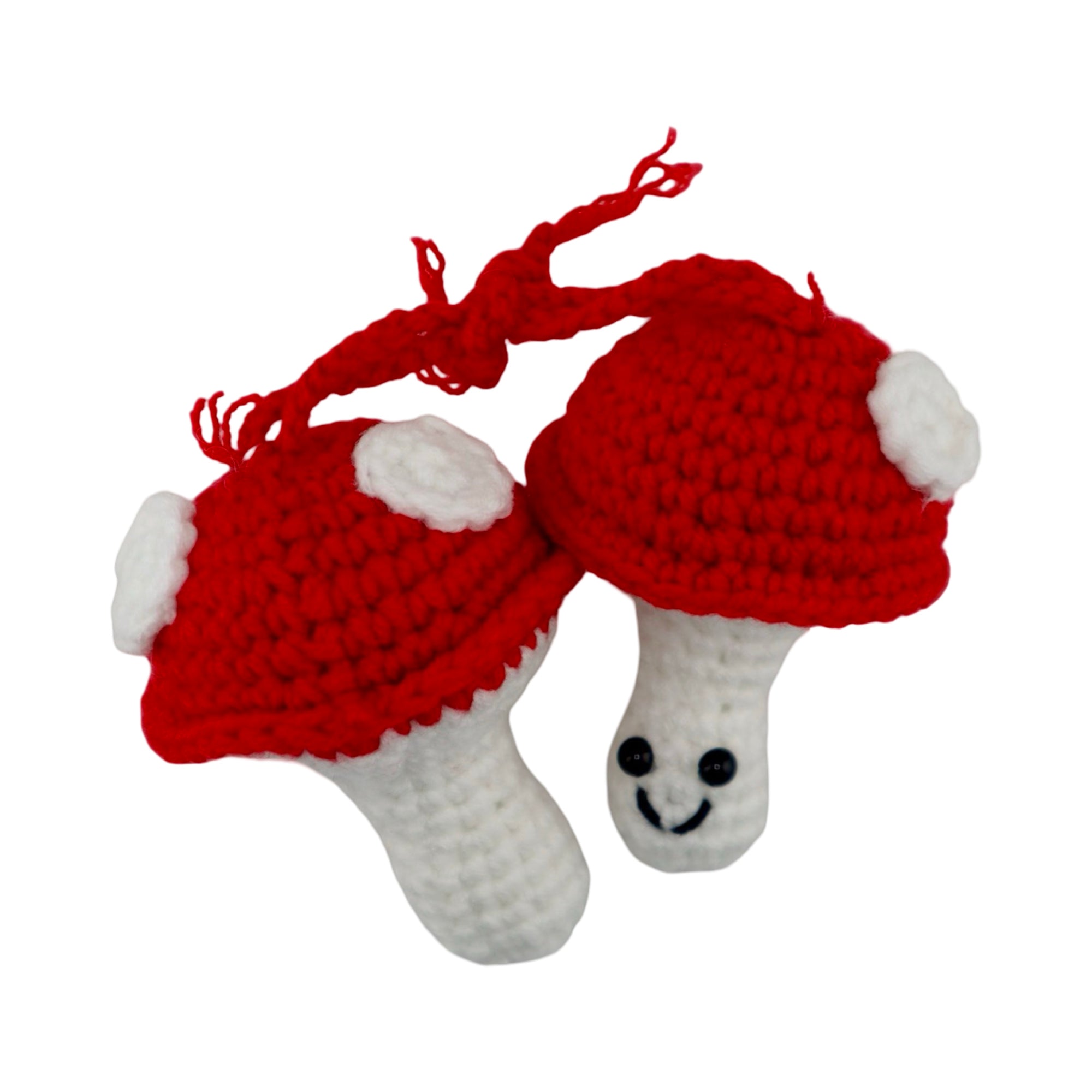 Xmas Mushroom Hanging Crochet Decoration