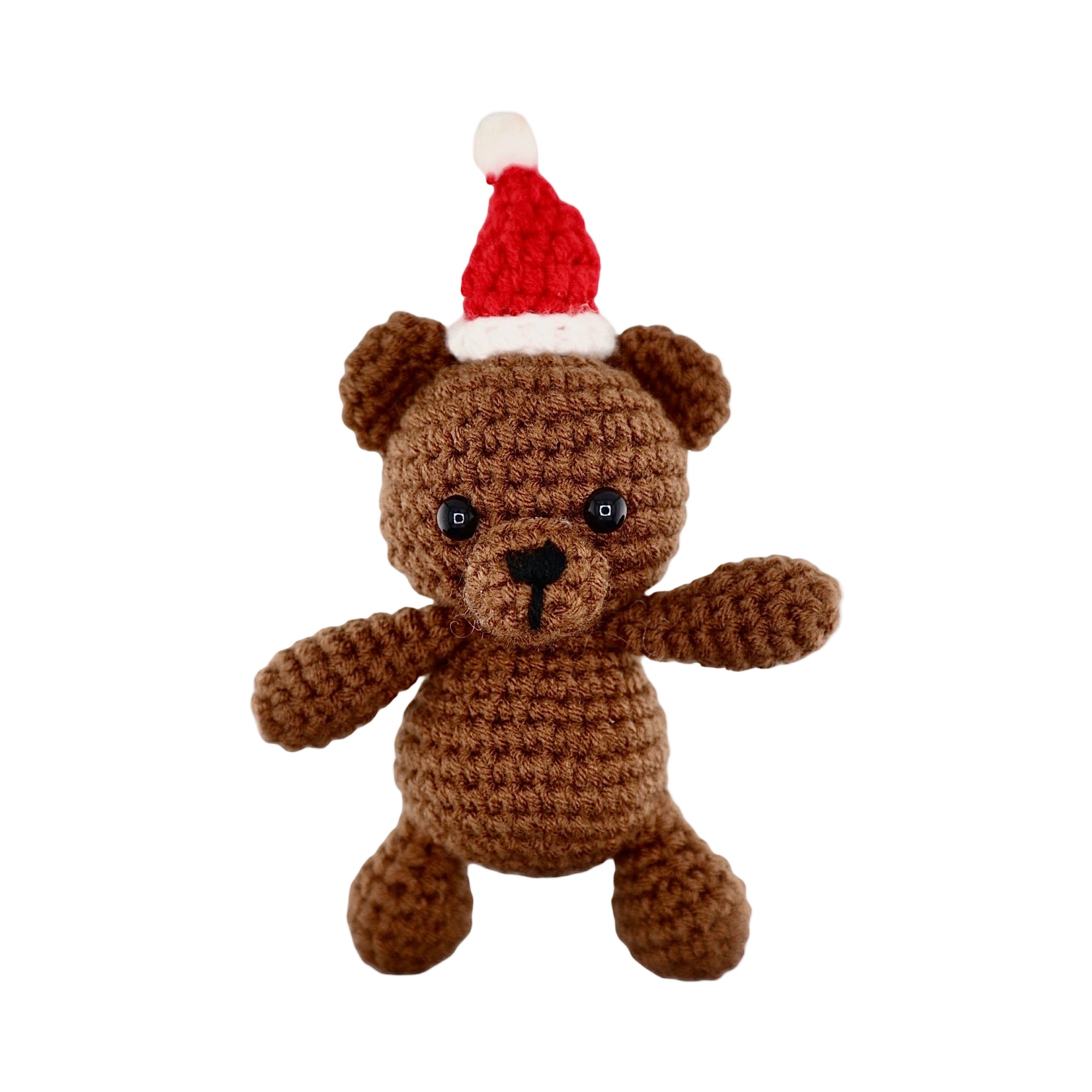 Xmas Bear Hanging Crochet Decoration