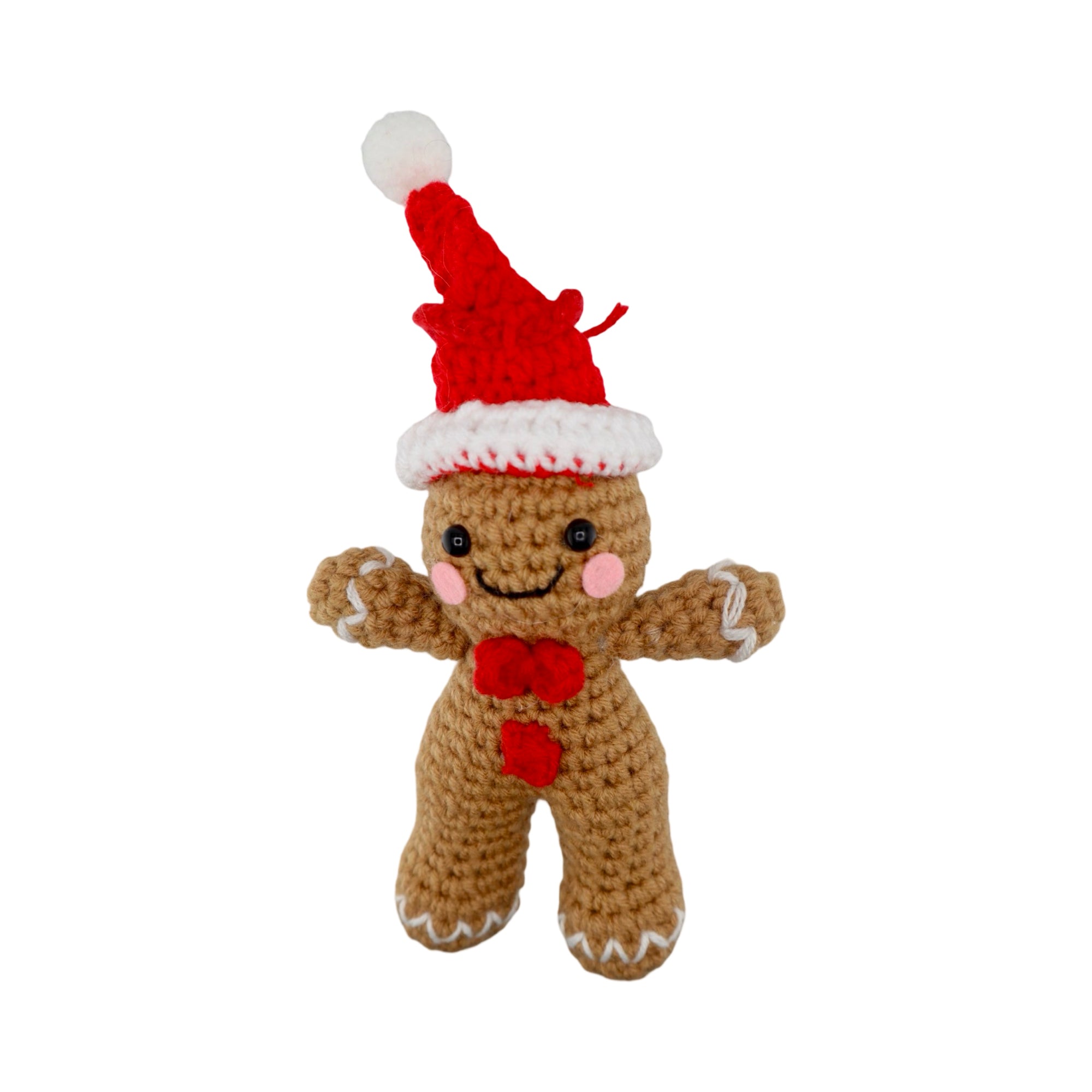 Xmas Gingerbread Hanging Crochet Decoration