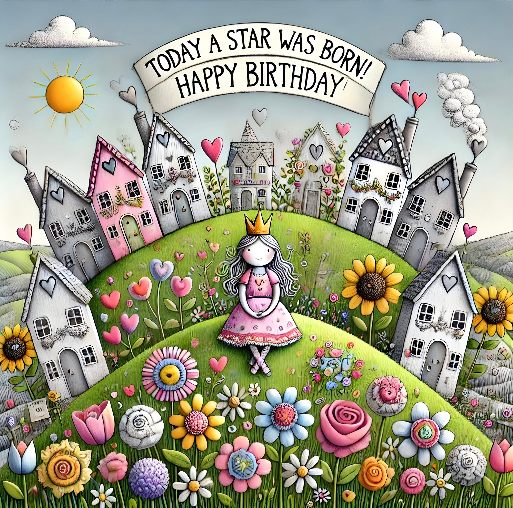 Today a Star is Born Greeting Card