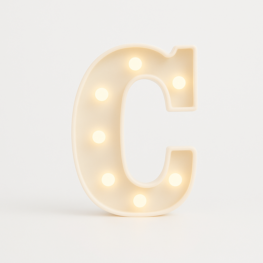 Light up Letter C