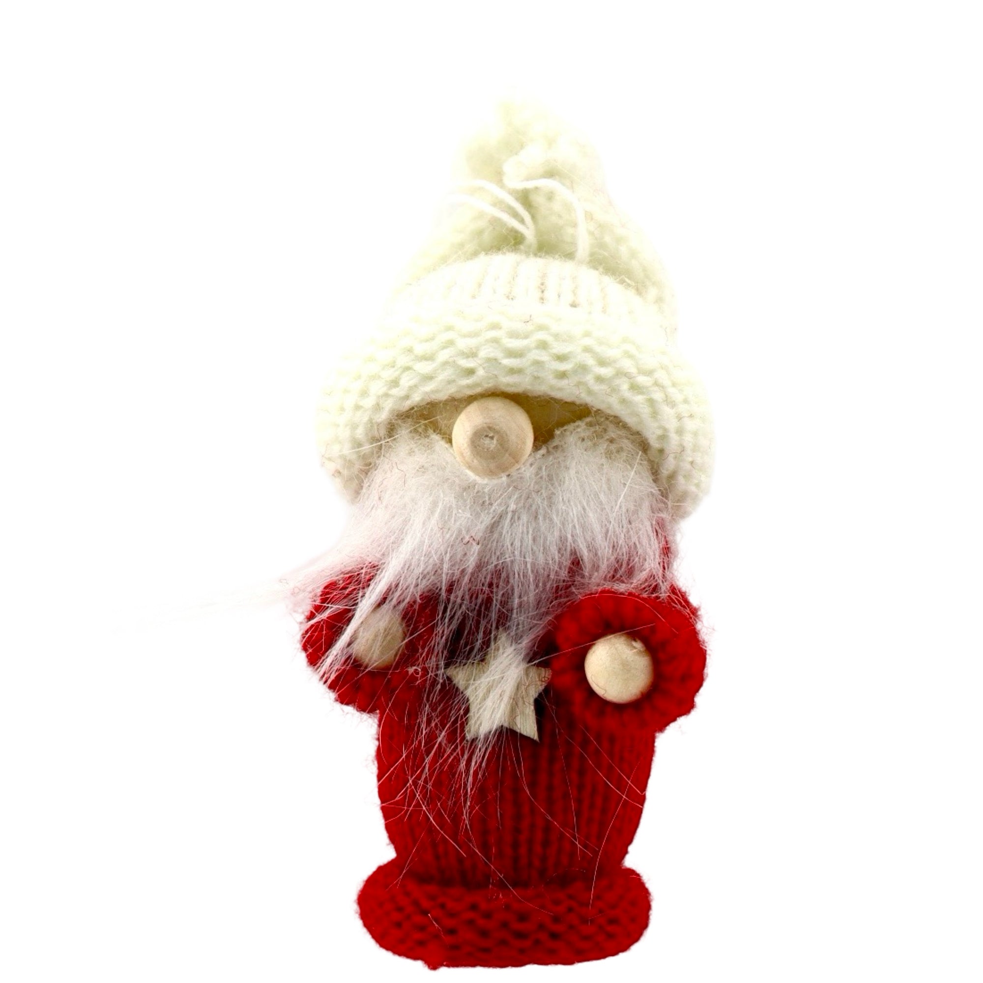 Miniature gnome with red jumper
