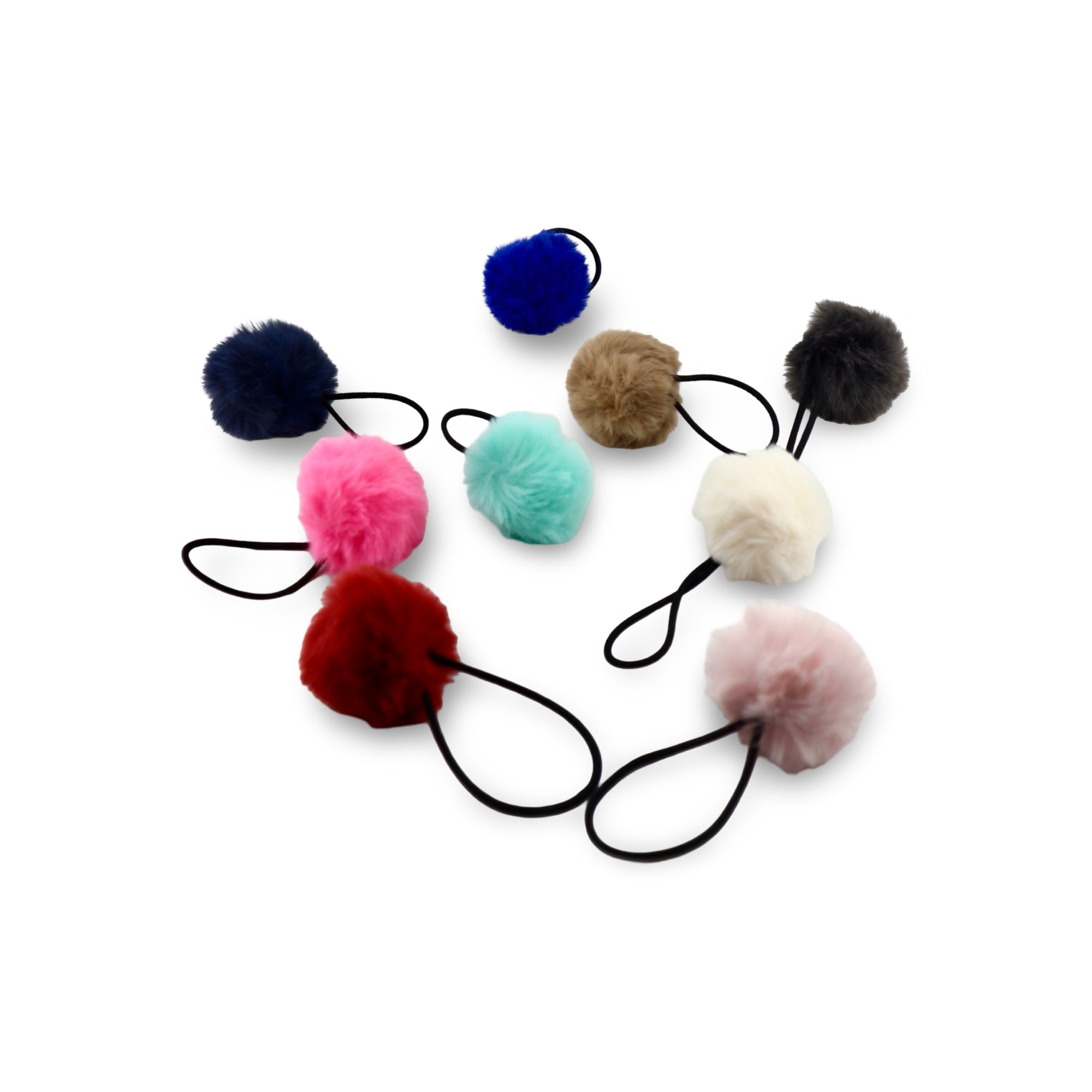 Faux Fur Pompom Hair band