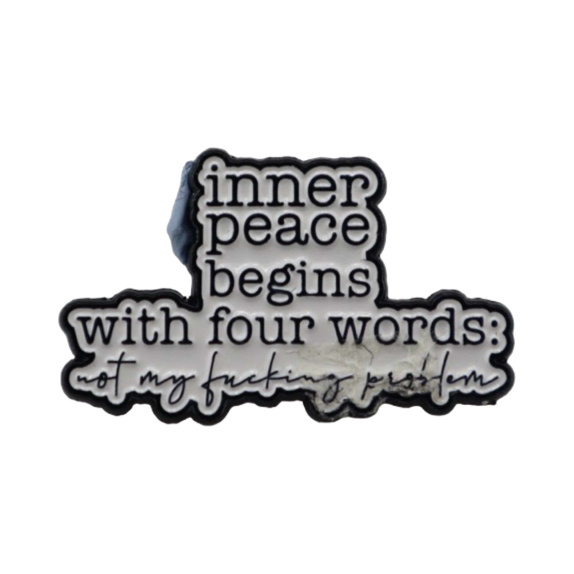 Enamel Pin 'Inner Peace begins...'