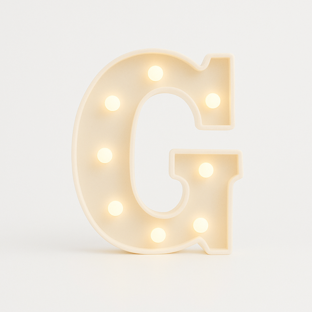 Light up Letter G
