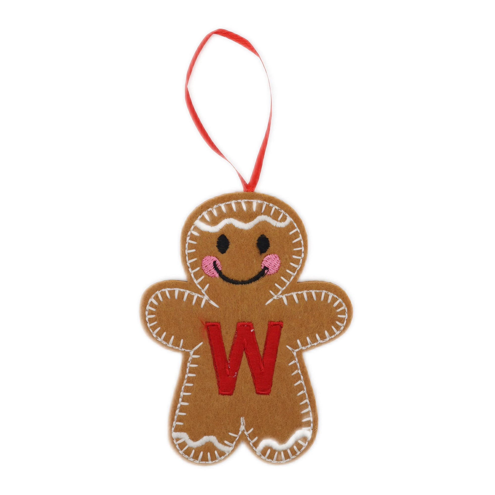 Gingerbread Letter W