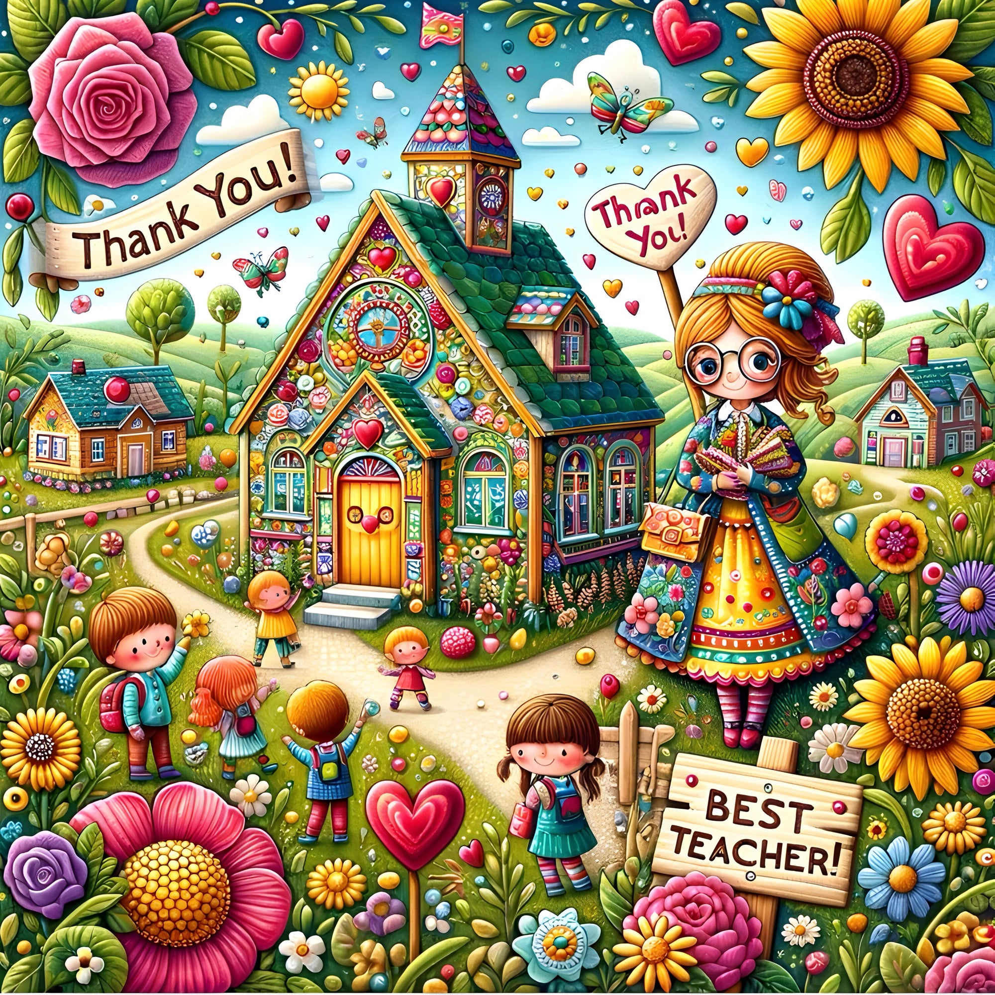 Best Teacher Greeting Card