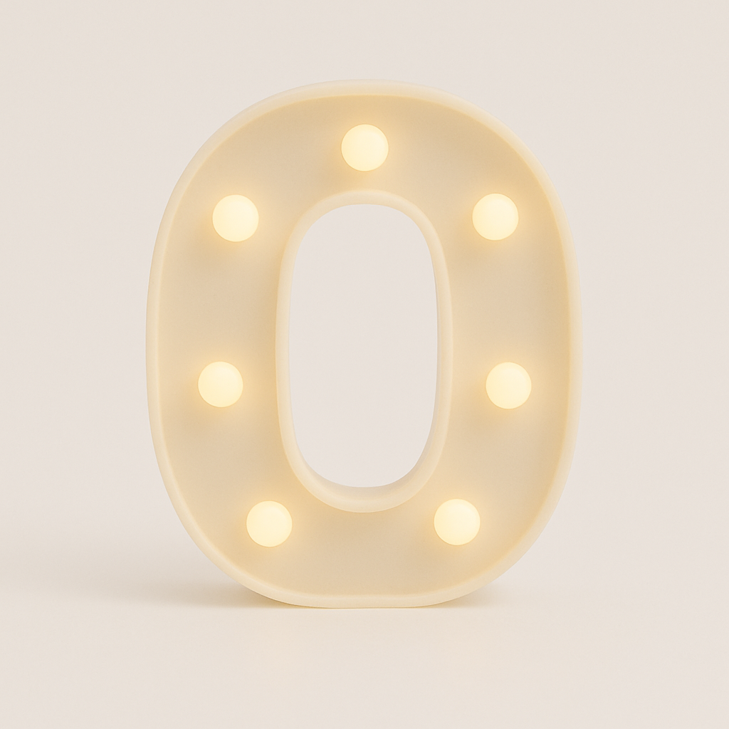 Light up Letter O