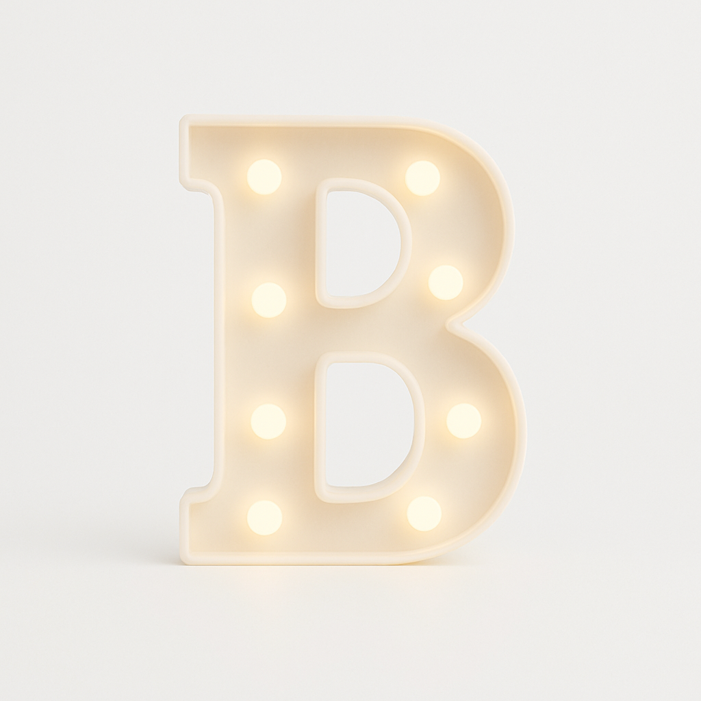 Light up Letter B