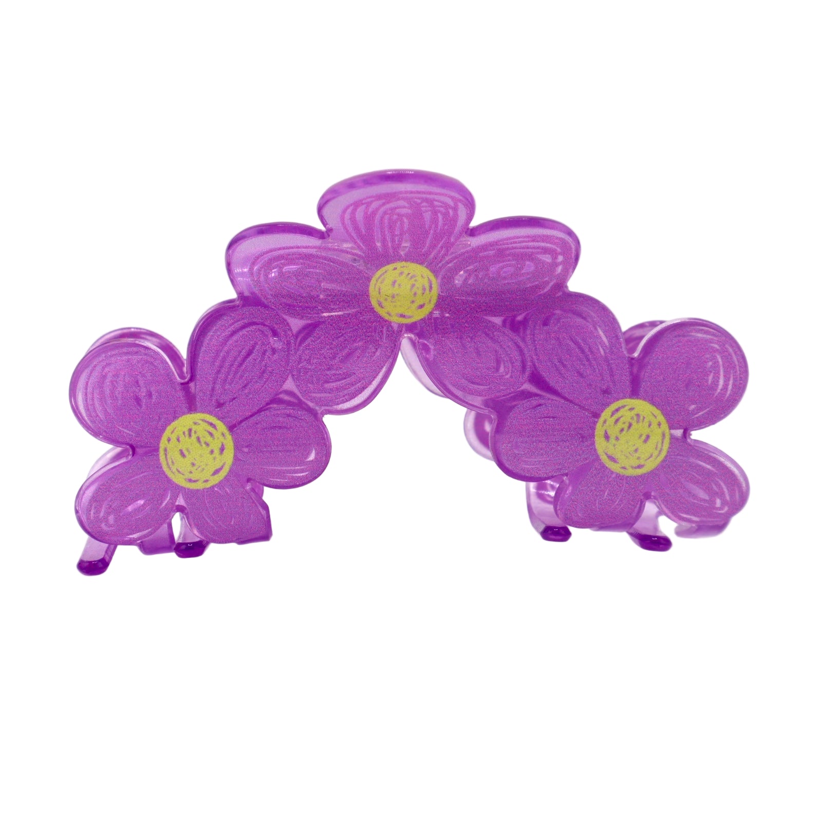 Three flower hair clip