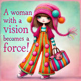 A woman with a vision becomes a force!