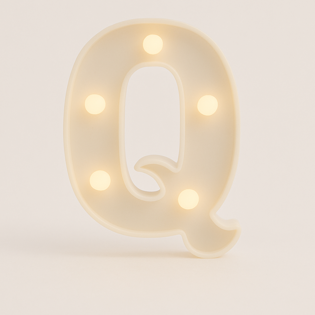 Light up Letter Q