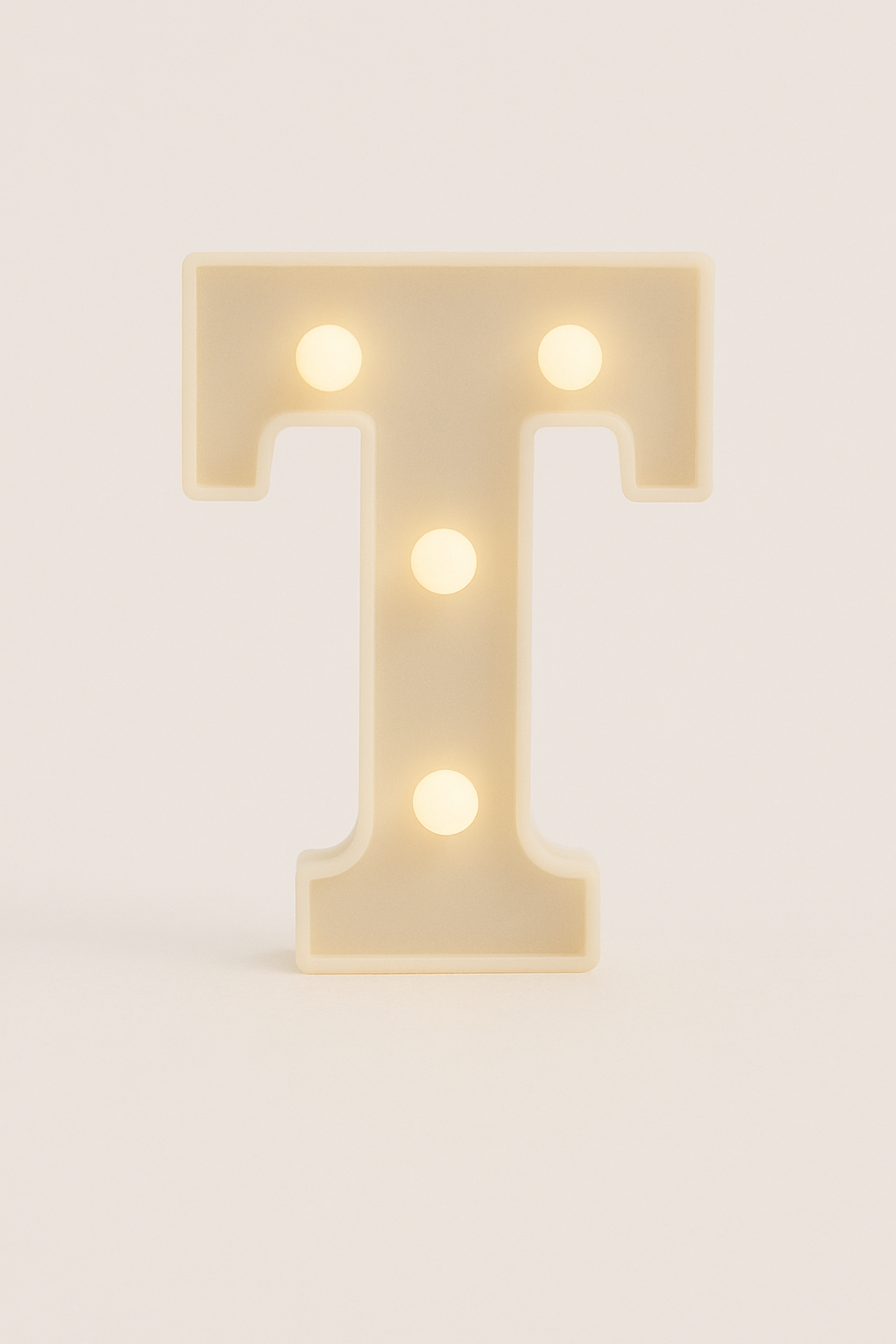 Light up Letter T