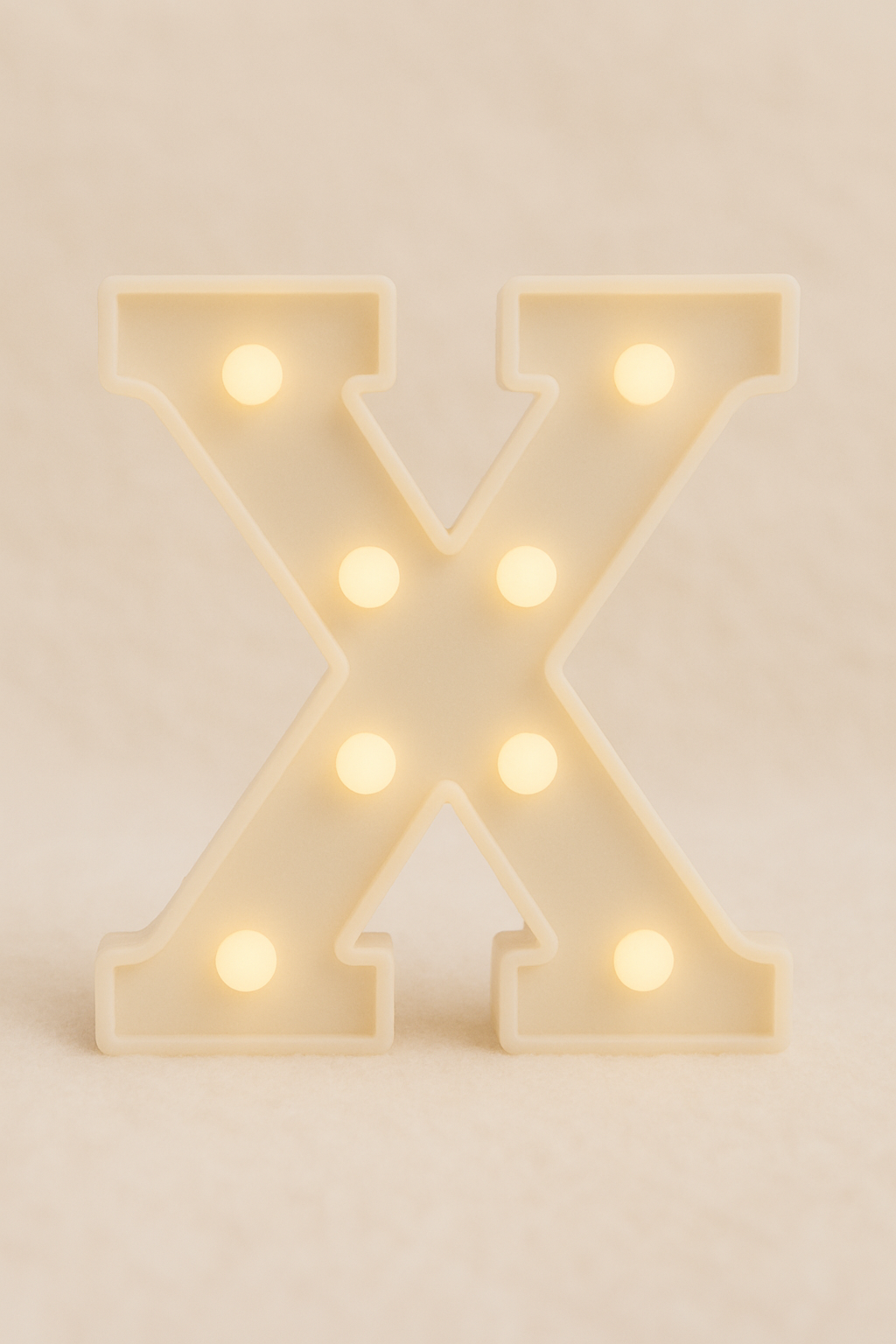Light up Letter X