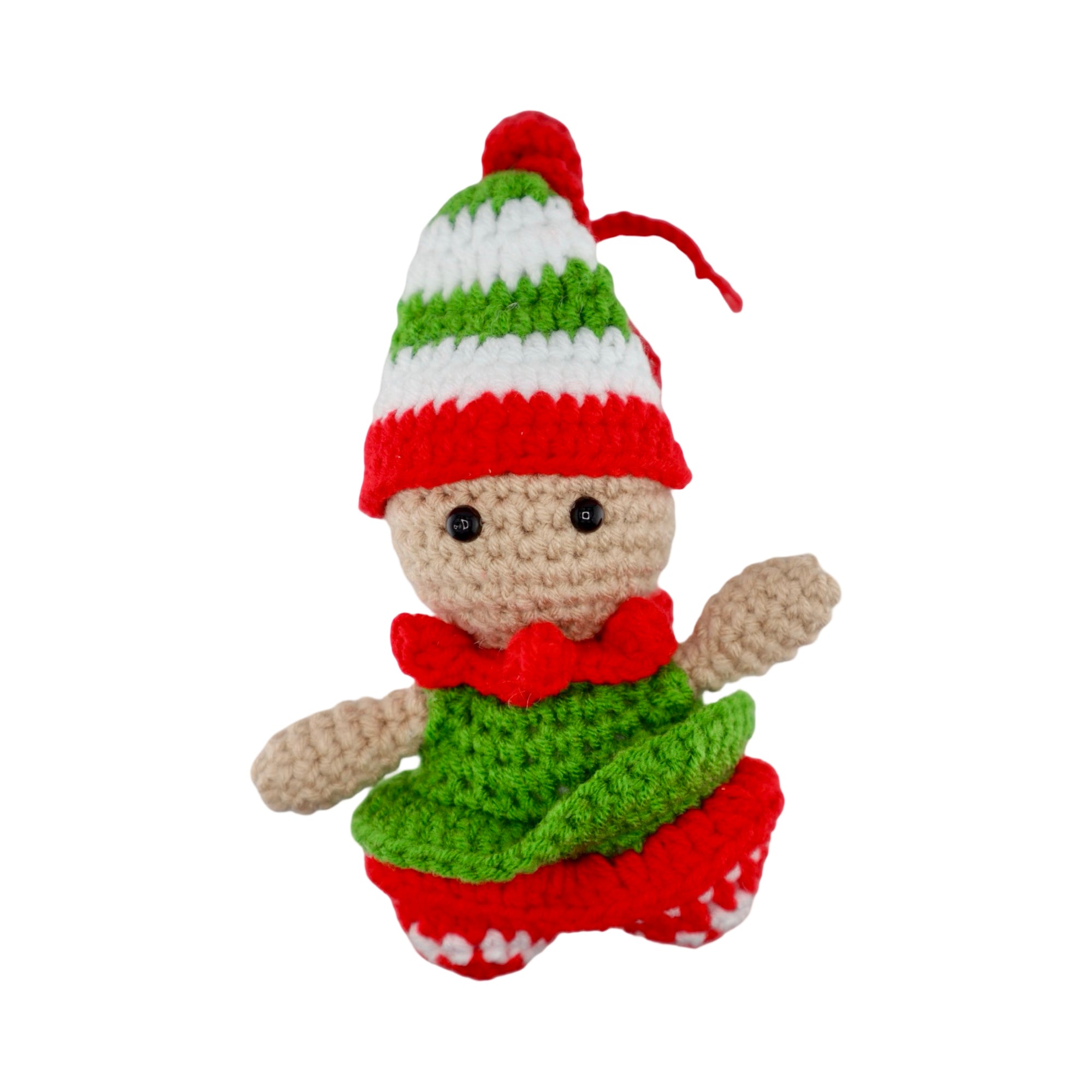 Xmas Elf Hanging Crochet Decoration